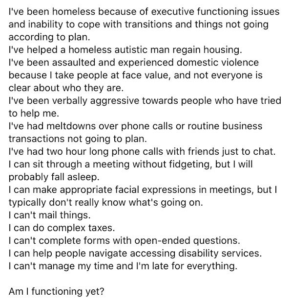 autistic typing